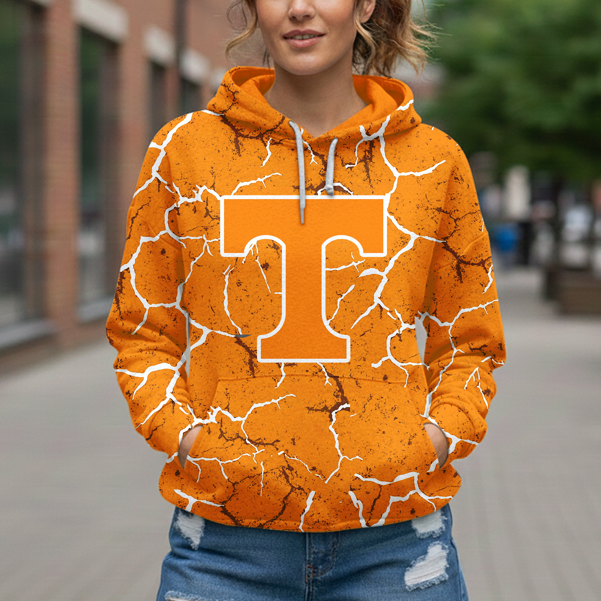 Tennessee Volunteers | Premium NCAA Messy Bun Game On 3D Hoodie - Image 3