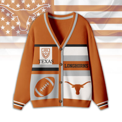 Texas Longhorns | Premium NCAA Game Day Striped Knit Cardigan