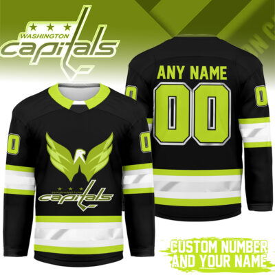Washington Capitals | Premium NHL Hi-Vis Hockey Spirit Custom Name and Number Jersey